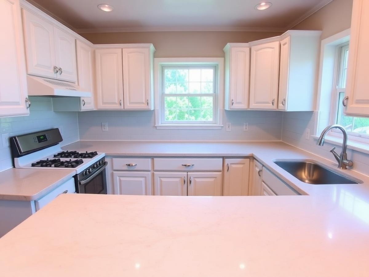 Kitchen deep-clean transformation — after