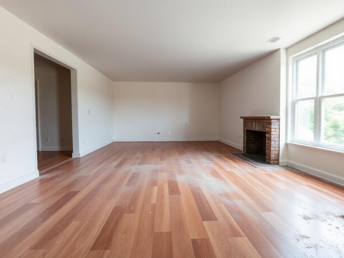 Move-out living room transformation — before